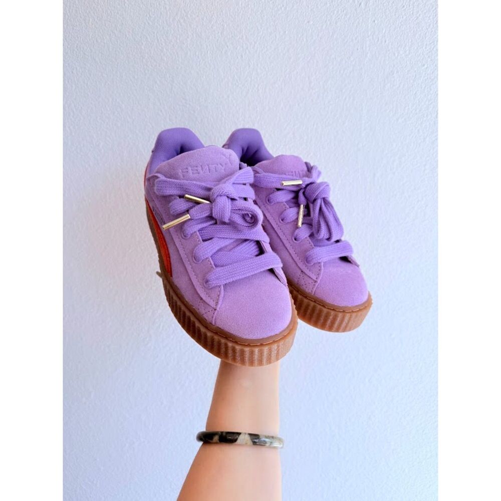 Puma x Fenty by Rihanna Creeper Phatty Lavender Purple & Cherry Red size 6 NWB - Picture 6 of 16